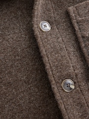 Brown Borg Shacket with Wool - Image 9 of 9