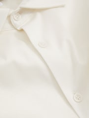 Reiss Ecru Viscount Slim Fit Mercerised Cotton Jersey Shirt - Image 5 of 5