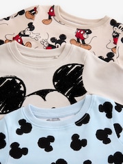 Bleu/Écru Mickey Mouse - Pyjama Snuggle 3 Pack (9mths-10yrs) - Image 10 de 11