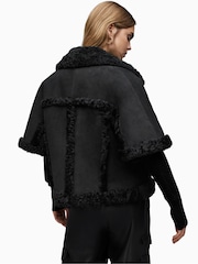 AllSaints Black Mixi Farley Jacket - Image 2 of 8