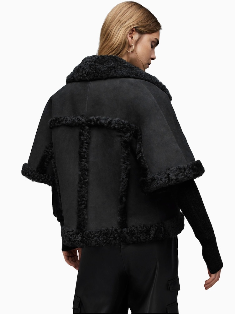 AllSaints Black Mixi Farley Jacket - Image 2 of 8