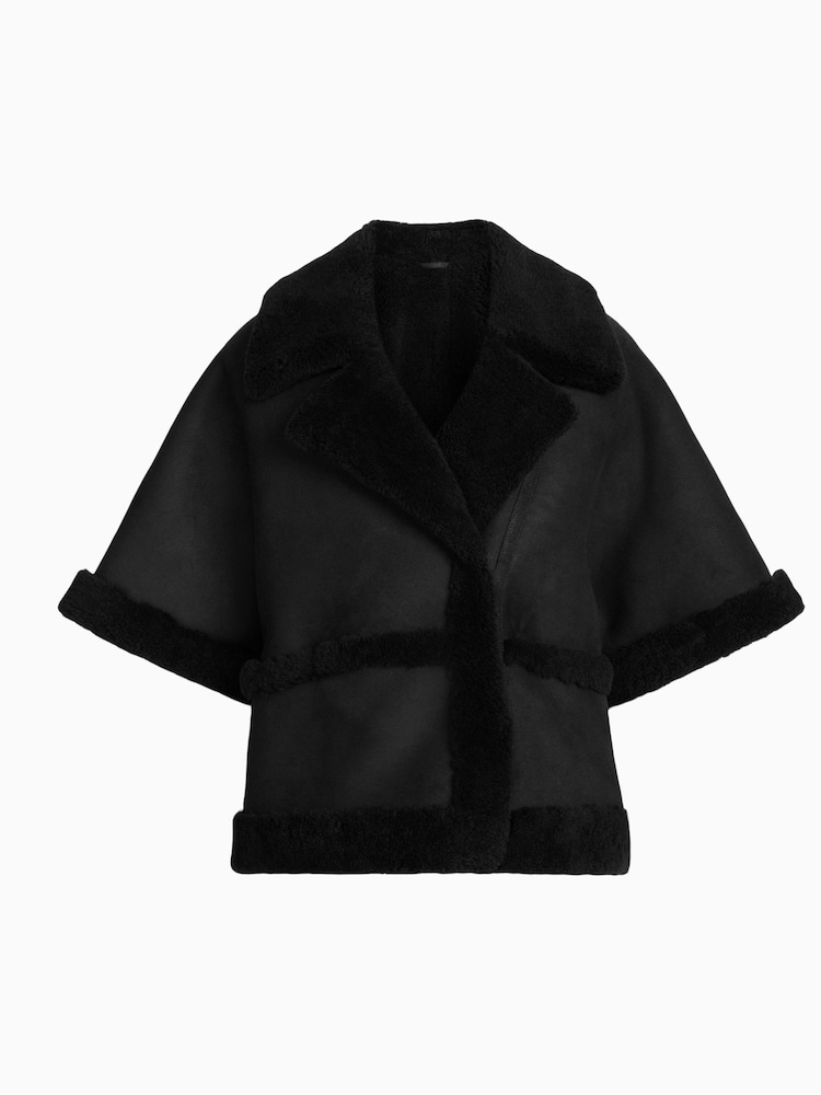 AllSaints Black Mixi Farley Jacket - Image 8 of 8