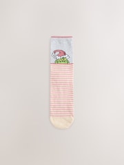 Pink/Green Christmas The Grinch Licensed Ankle Socks 4 Pack - Image 5 of 7