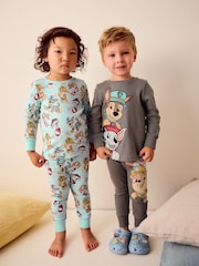 Blue/Grey Paw Patrol 2 Pack Snuggle Pyjamas (9mths-9yrs) - Image 1 of 11