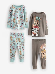 Blue/Grey Paw Patrol 2 Pack Snuggle Pyjamas (9mths-9yrs) - Image 6 of 11