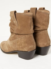 FatFace Brown Polly Western Ankle Slouch Boots - Image 4 of 4