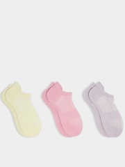 Sweaty Betty Pink Lightweight Trainer Socks 3 Pack - Image 1 of 4