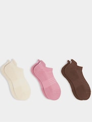 Sweaty Betty Pink Workout Trainer Socks 3 Pack - Image 1 of 4