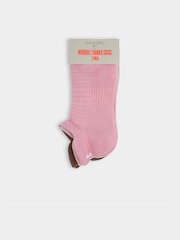 Sweaty Betty Pink Workout Trainer Socks 3 Pack - Image 2 of 4