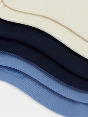 Sweaty Betty Blue Lightweight Trainer Socks 3 Pack - Image 3 of 4