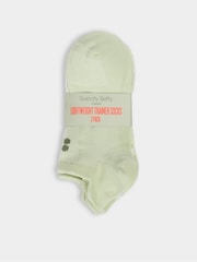 Sweaty Betty Green Lightweight Trainer Socks 3 Pack - Image 2 of 4