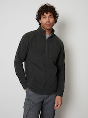 Threadbare Grey Zip Up Microfleece Jacket - Image 1 of 4
