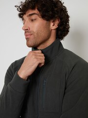 Threadbare Grey Zip Up Microfleece Jacket - Image 4 of 4