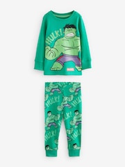 Marvel Red/Green/Blue Snuggle Pyjamas 3 Pack (9mths-8yrs) - Image 5 of 10