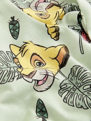 Lion King Green/Ecru Cream 100% Cotton Snuggle Pyjamas 2 Pack (9mths-9yrs) - Image 9 of 9