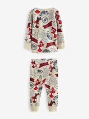 Spidey and Friends Red/Ecru Cream 2 Pack Snuggle Pyjamas (12mths-8yrs) - Image 4 of 7