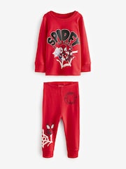 Spidey and Friends Red/Ecru Cream 2 Pack Snuggle Pyjamas (12mths-8yrs) - Image 6 of 7