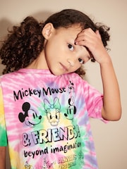 Mavrična - Prevelike bleščice; z bleščicami Minnie Mouse License majica (3-16let) - Slika 3 iz 6