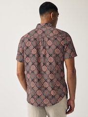 Black Printed Short Sleeve Shirt - Image 2 of 7