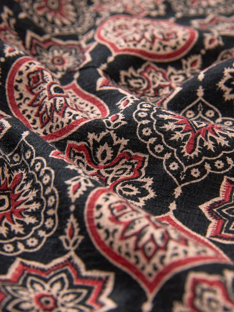 Black Printed Short Sleeve Shirt - Image 7 of 7