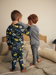 Black/Grey/Yellow Batman 2 Pack Snuggle Pyjamas (9mths-10yrs) - Image 2 of 7