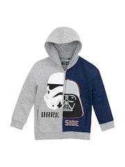 Character Grey Star Wars Zip Up Hoodie - Image 1 of 2