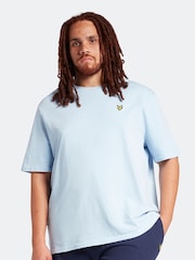 Lyle & Scott Light Blue 100% Cotton Big Crew Neck T-Shirt - Image 1 of 4