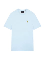 Lyle & Scott Light Blue 100% Cotton Big Crew Neck T-Shirt - Image 4 of 4