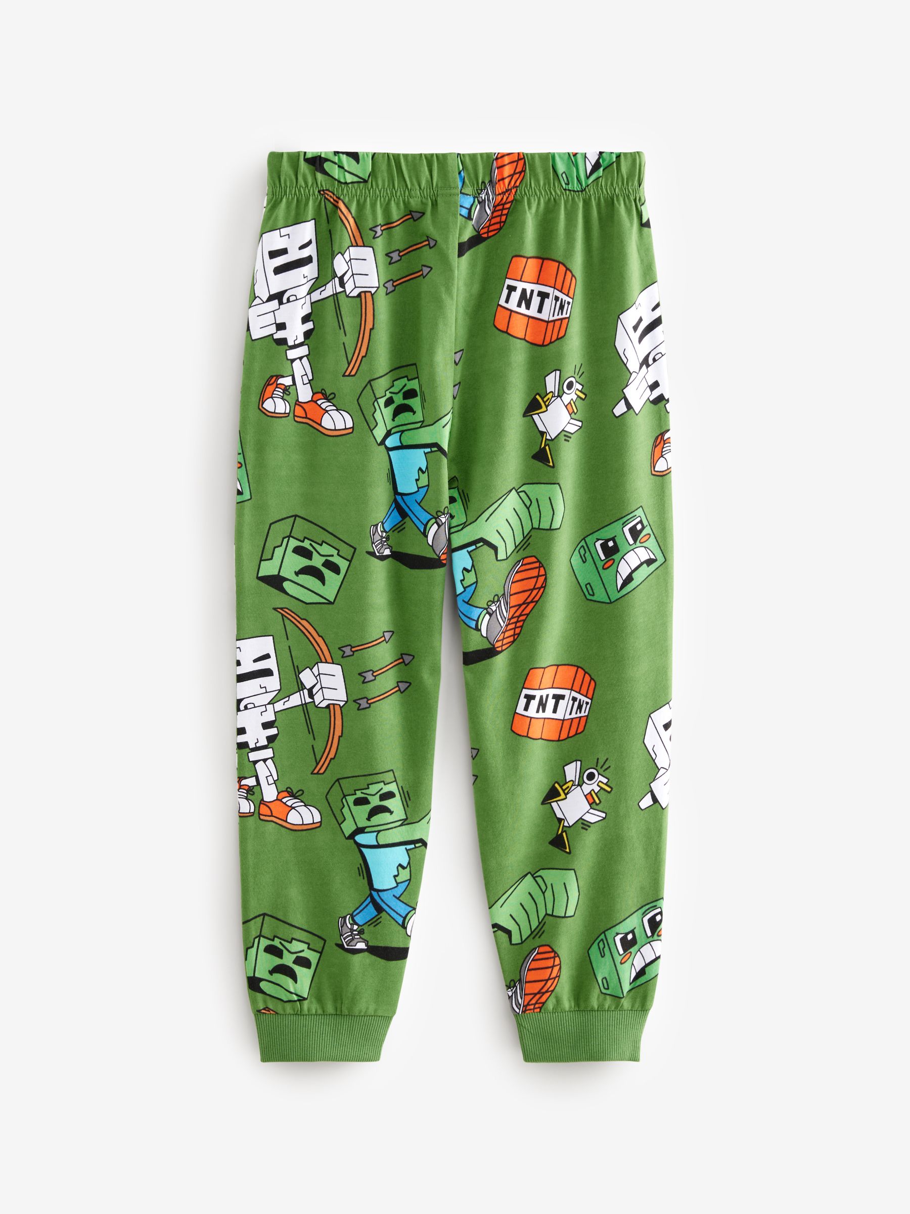 Next：日本 ブラック / グリーン Minecraft - パジャマ 2 枚パック（5