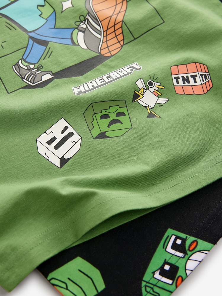 Black/Green Minecraft License Pyjamas 2 Pack (5-16yrs) - Image 12 of 12