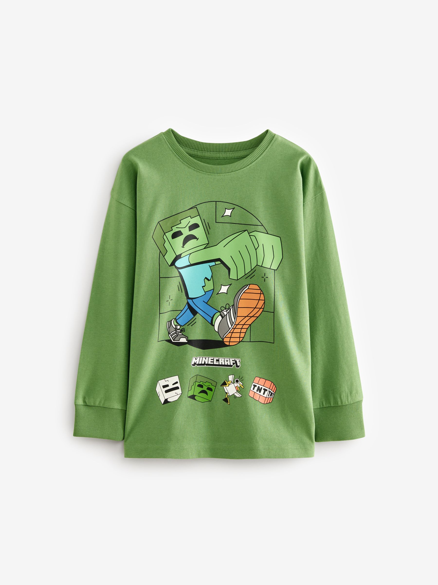 Next：日本 ブラック / グリーン Minecraft - パジャマ 2 枚パック（5