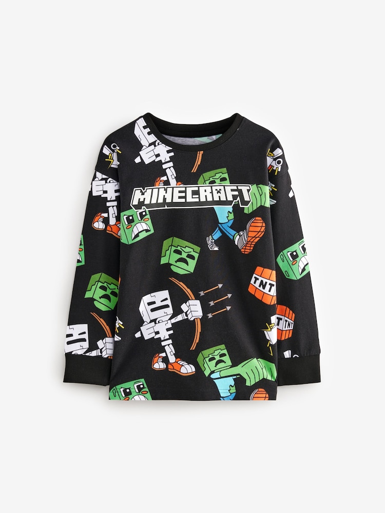 Black/Green Minecraft License Pyjamas 2 Pack (5-16yrs) - Image 6 of 12