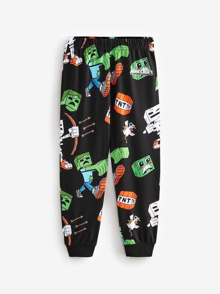 Black/Green Minecraft License Pyjamas 2 Pack (5-16yrs) - Image 8 of 12