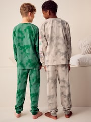 Marvel Green/Grey Tie Dye Long Sleeve Pyjamas 2 Pack (5-16yrs) - Image 2 of 9