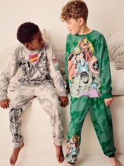 Marvel Green/Grey Tie Dye Long Sleeve Pyjamas 2 Pack (5-16yrs) - Image 3 of 9