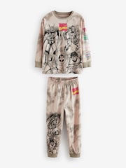 Marvel Green/Grey Tie Dye Long Sleeve Pyjamas 2 Pack (5-16yrs) - Image 7 of 9