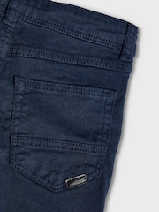 Name It Blue Slim Fit Cotton Twill Chino Trousers With Adjustable Waist - Image 6 of 6