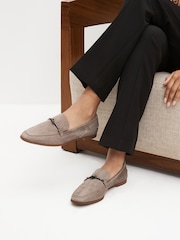 Sand Forever Comfort® Leather Knot Hardware Loafers - Image 1 of 7