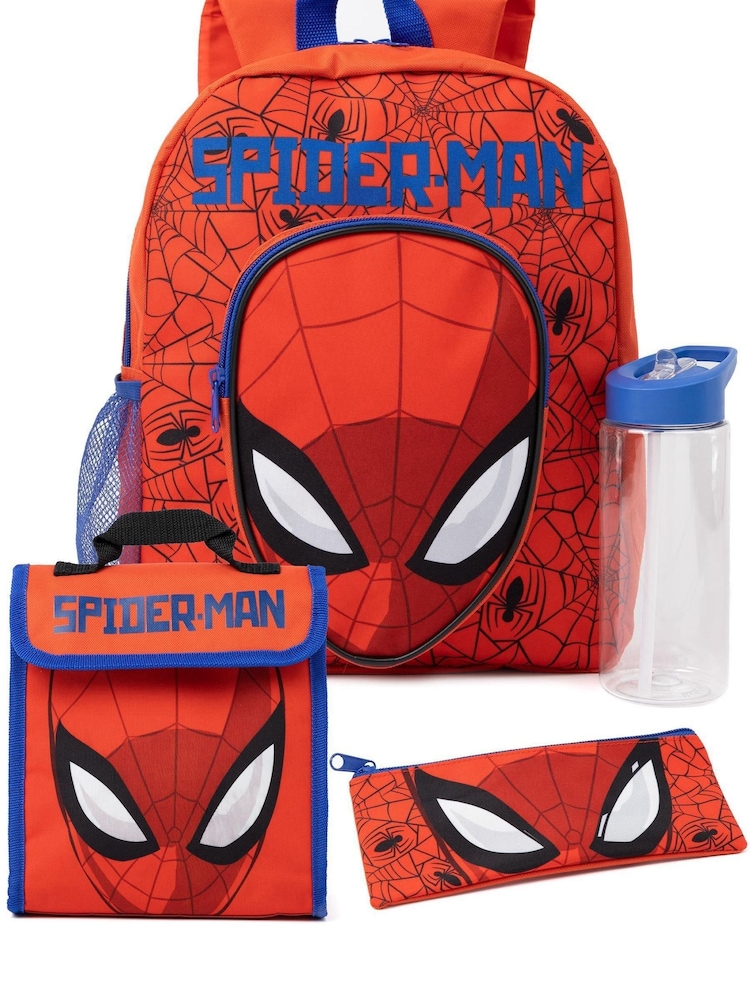 Vanilla Underground Red Spiderman Licensing 4 Piece Backpack Set - Image 1 of 6
