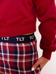 The Little Tailor Red Checked Flannel Relaxed Christmas Pyjamas - Image 3 of 4