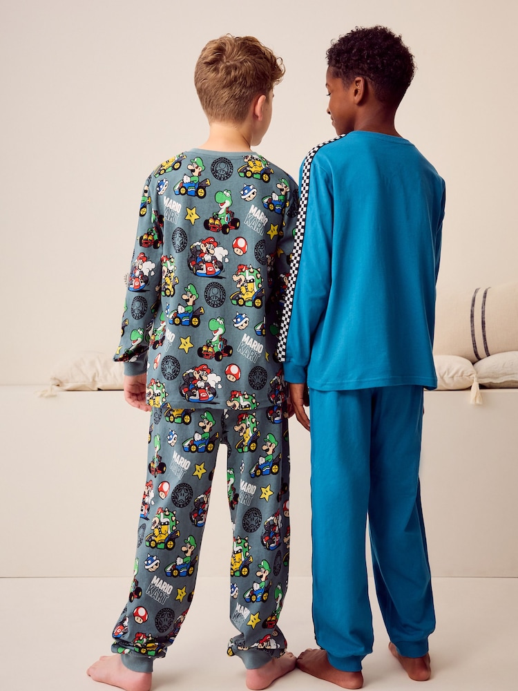 Mario Kart Vert/Bleu - Lot de 2 pyjamas de jogging (3-14 ans) - Image 2 of 5