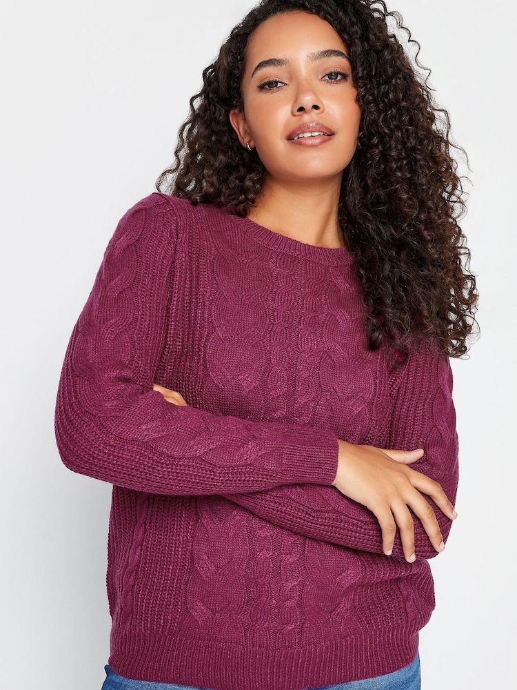 M&Co Pink Cable Jumper - Image 1 of 4