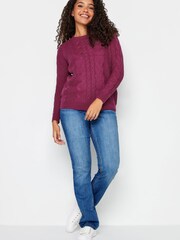 M&Co Pink Cable Jumper - Image 3 of 4
