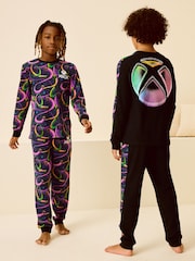 Xbox Black/Pink 2 Pack Long Sleeve Pyjamas (5-16yrs) - Image 1 of 11