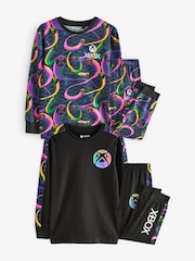 Xbox Black/Pink 2 Pack Long Sleeve Pyjamas (5-16yrs) - Image 8 of 11