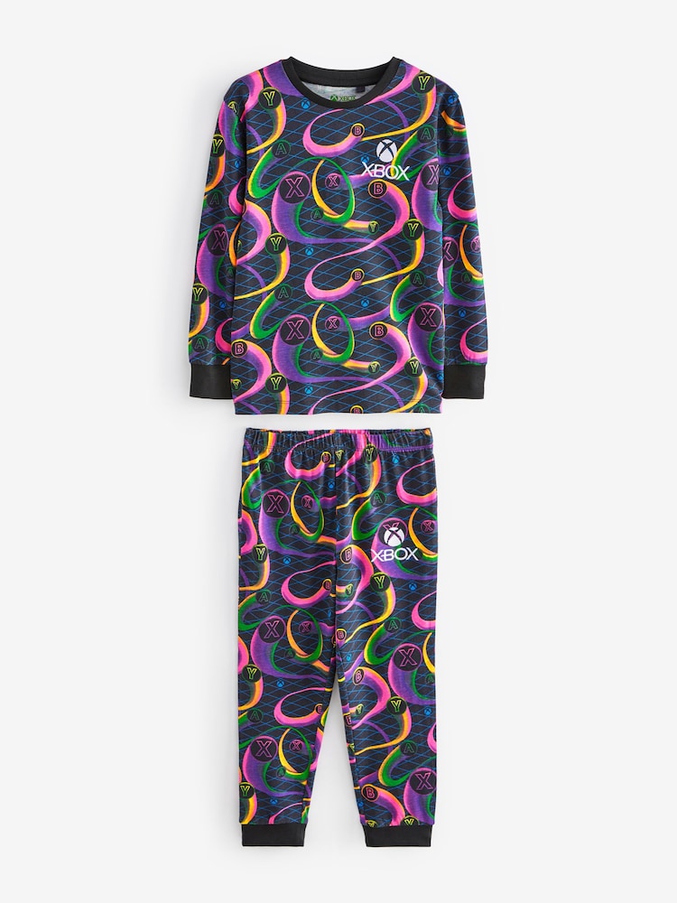 Xbox Black/Pink 2 Pack Long Sleeve Pyjamas (5-16yrs) - Image 9 of 11