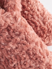 Pink Faux Fur Cosy Boot Slippers - Image 7 of 7