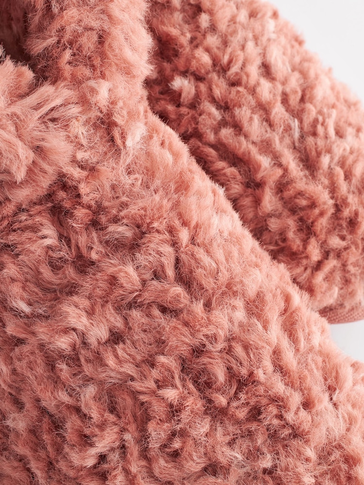 Pink Faux Fur Cosy Boot Slippers - Image 7 of 7