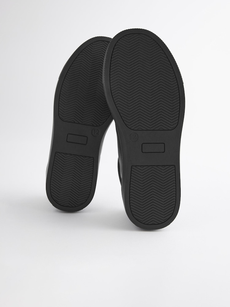 Black Standard Fit (F) Lace Up School Shoes - Image 3 of 5