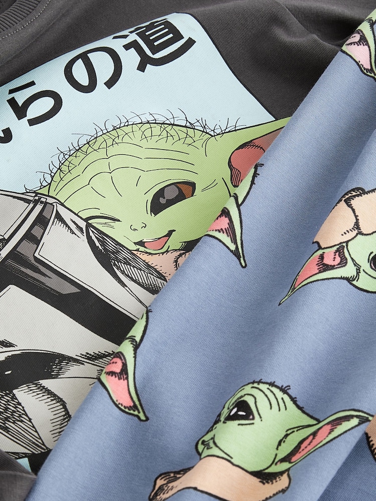 Grey Mandalorian 100% Cotton Long Sleeve Pyjamas 2 Pack (3-14yrs) - Image 10 of 10